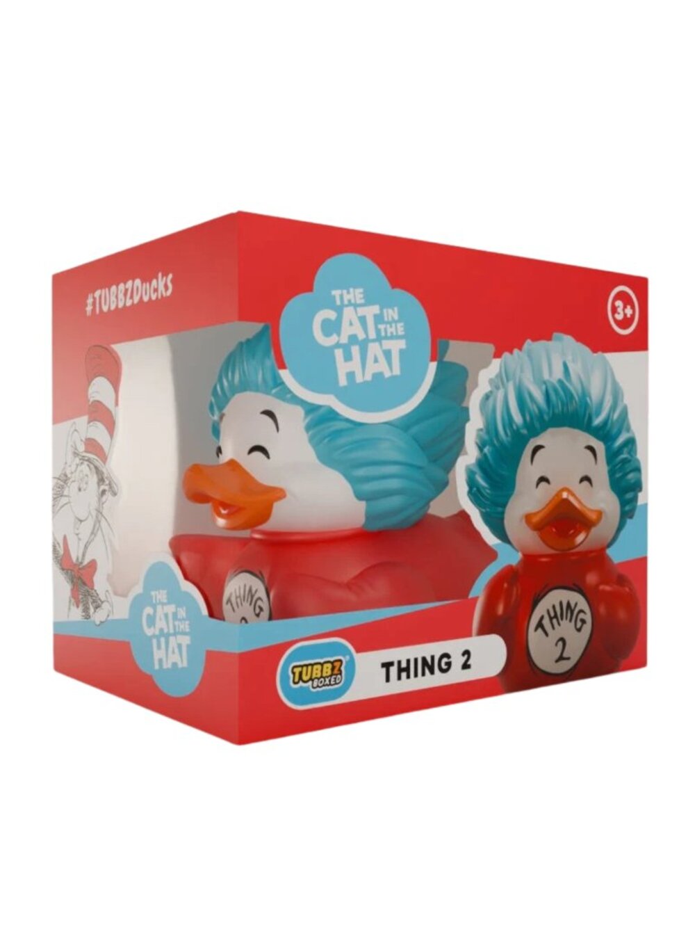 Dr Seuss Thing 1 & Thing 2 TUBBZ Mini Duck Set NIB - Picture 4 of 5